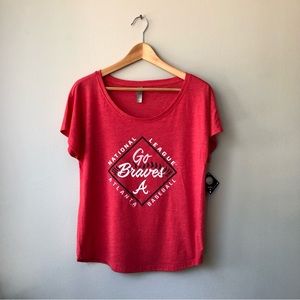 Atlanta Braves Women’s Authentic MLB Short Sleeve Logo Tee